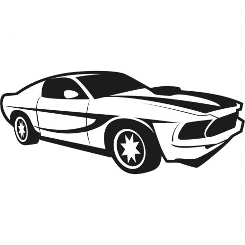 Samolepka Auto Ford Mustang