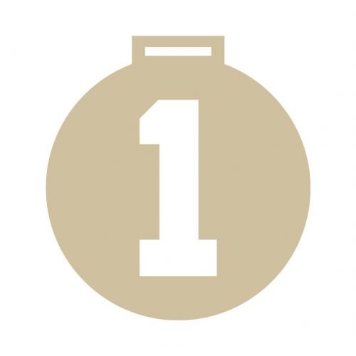 Medaile na krk s vyøezaným èíslem 1