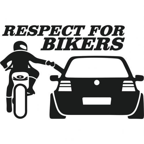 Samolepka Respect for bikers