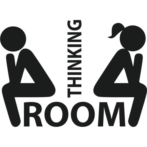 Samolepka Thinking room