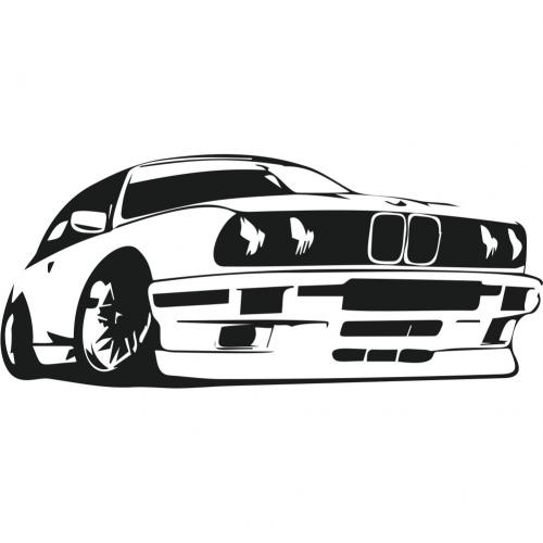 Samolepka BMW E30