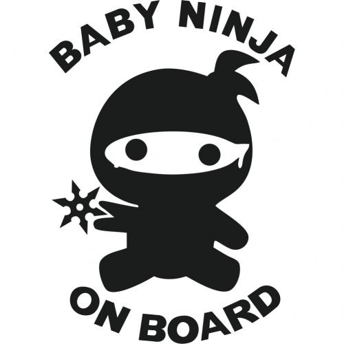 Samolepka Dt v aut - Baby Ninja