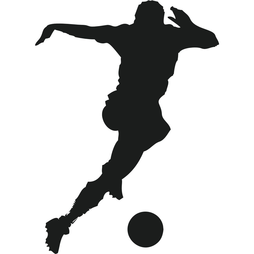 Samolepka Fotbalista s míèem - zvìtšit obrázek