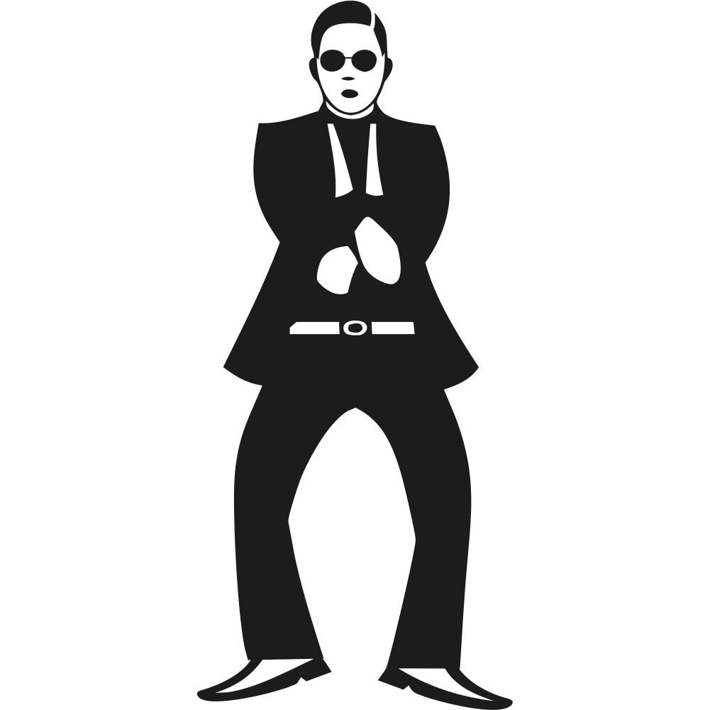 Samolepka Gangnam style - zvìtšit obrázek
