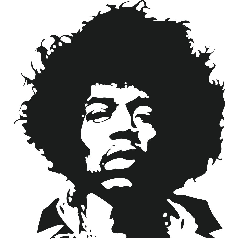 Samolepka Jimmy Hendrix - zvìtšit obrázek